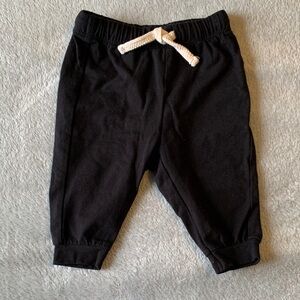 Old Navy Black Kids Jogger Pants with White Drawstring